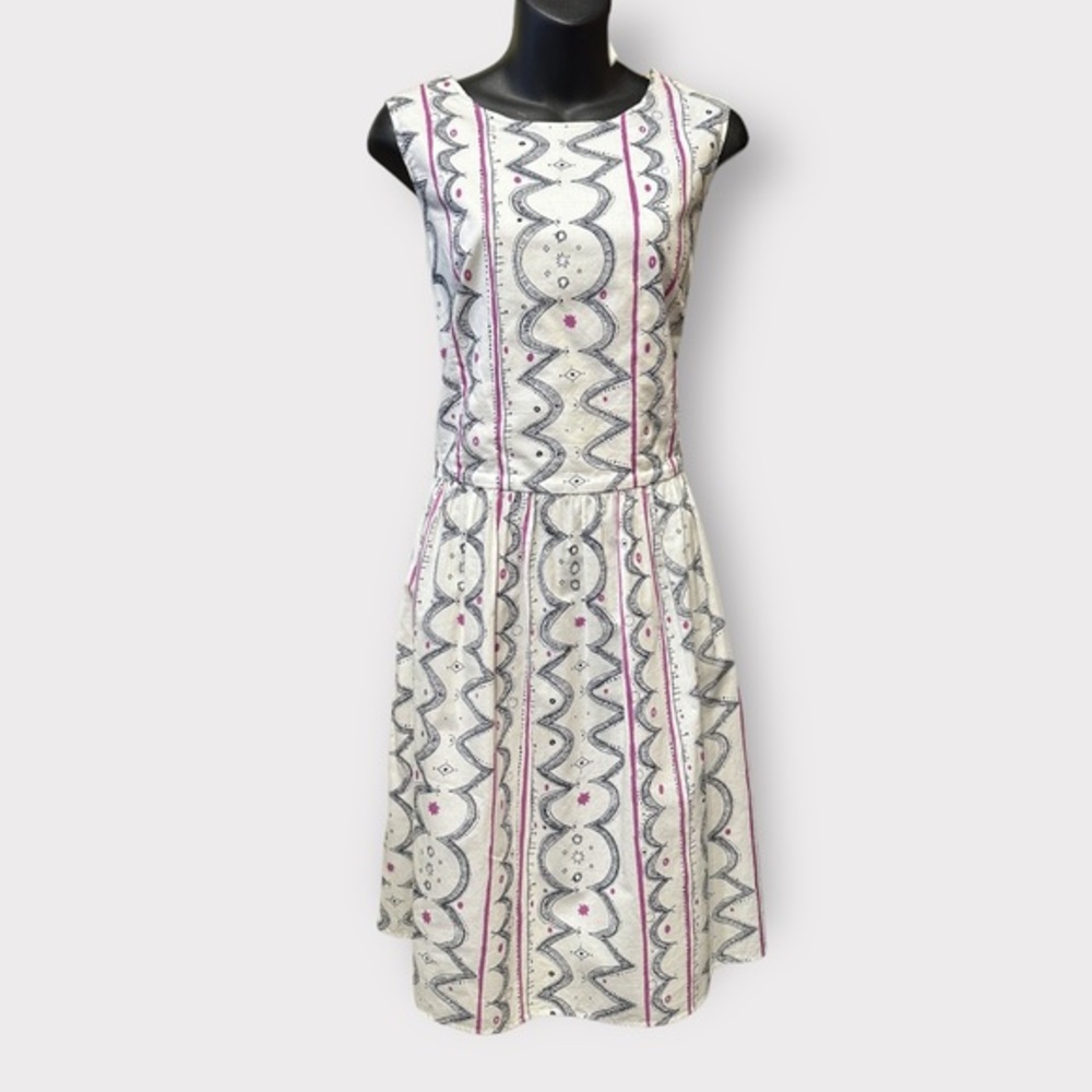 Vintage Marimekko Cotton Fit & Flare Dress